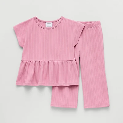 Okie Dokie Toddler & Little Girls 2-pc. Pant Set