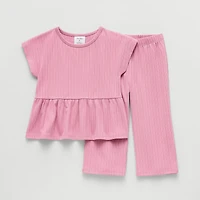 Okie Dokie Toddler & Little Girls 2-pc. Pant Set