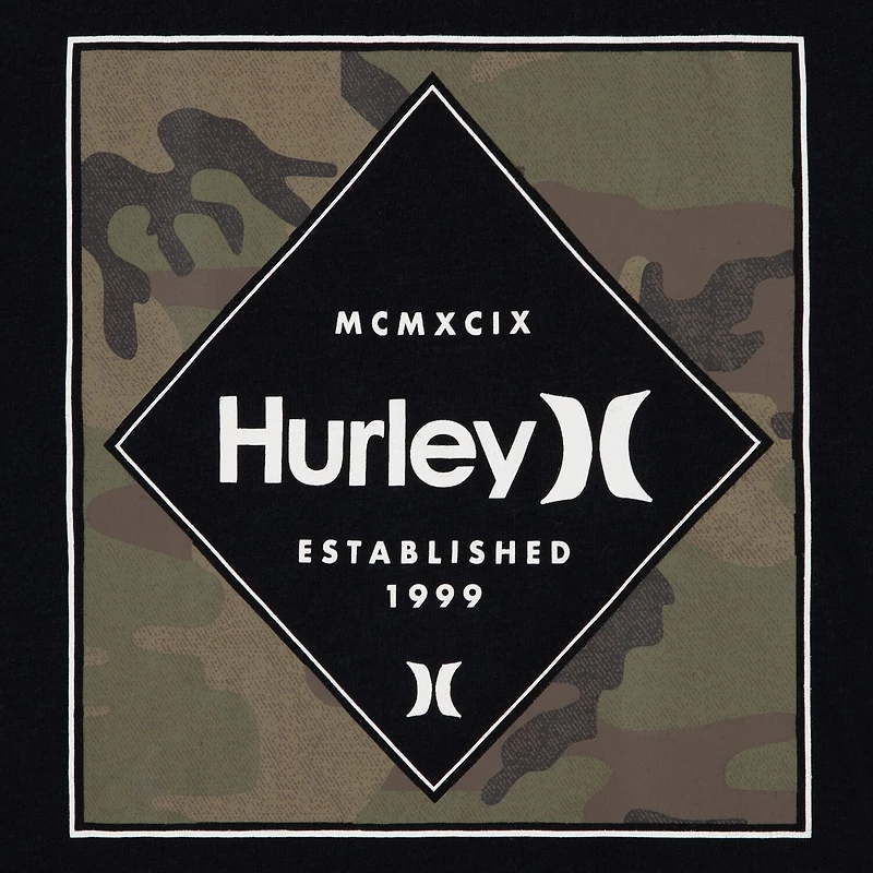 Hurley Big Kid Boys Crew Neck Short Sleeve Regular Fit Graphic T-Shirt