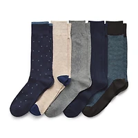 Stafford Casual Dress Mens 5 Pair Crew Socks