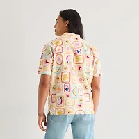 Hope & Wonder AAPI Mens Open Neck Short Sleeve Pullover Shirt