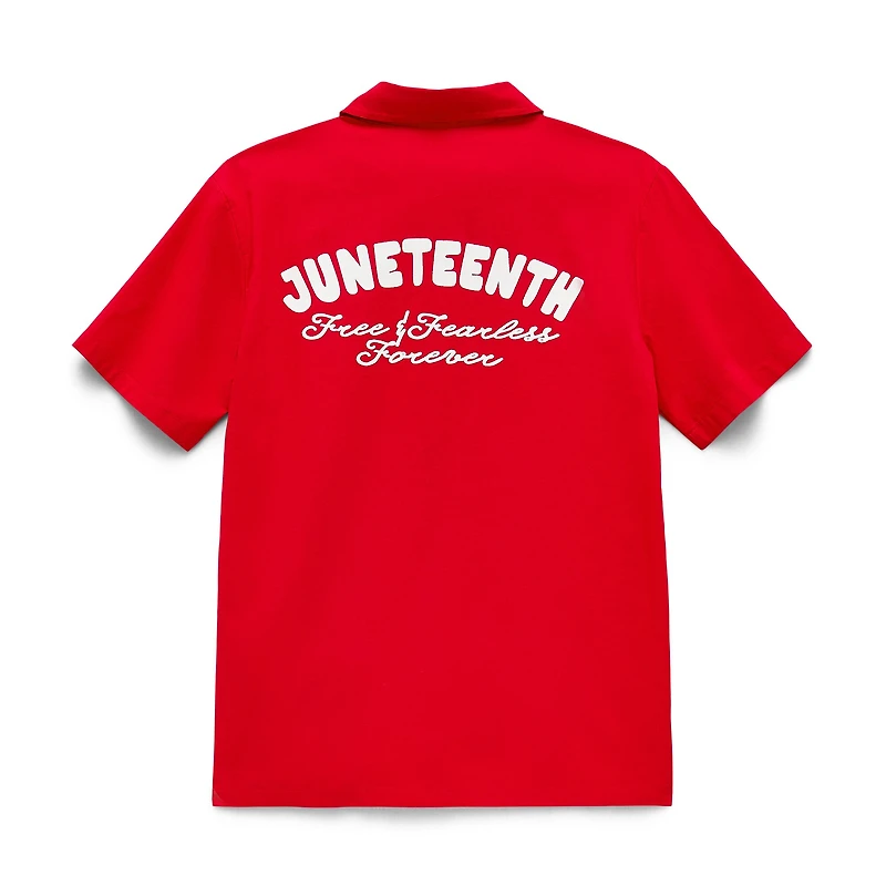 Hope & Wonder Juneteenth Unisex Short Sleeve Regular Fit Button-Down Shirt