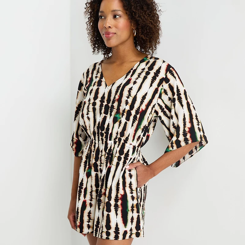 Hope & Wonder Juneteenth Elbow Sleeve Womens Romper