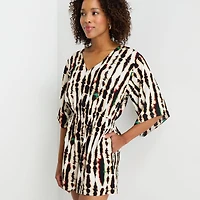 Hope & Wonder Juneteenth Elbow Sleeve Womens Romper
