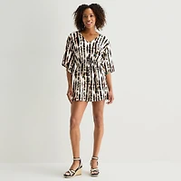 Hope & Wonder Juneteenth Elbow Sleeve Womens Romper