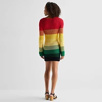Hope & Wonder Juneteenth Womens Long Sleeve Sweater Dress