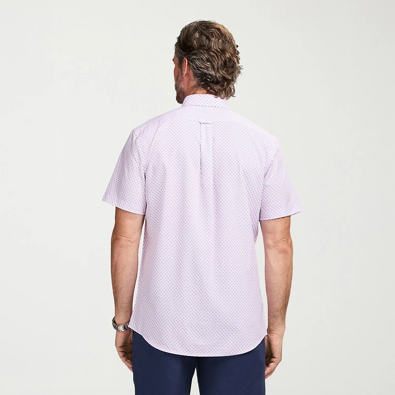 IZOD Breeze Mens Short Sleeve Athletic Fit Button-Down Shirt