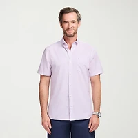 IZOD Breeze Mens Short Sleeve Athletic Fit Button-Down Shirt