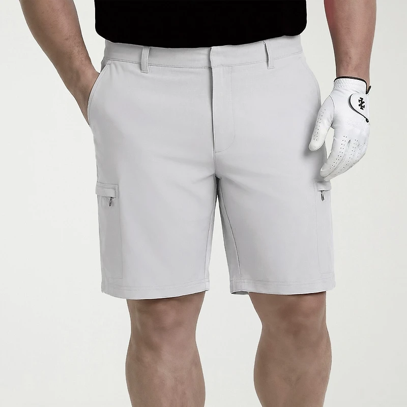 IZOD Swingflex Golf Mens 10 1/2" Big and Tall Stretch Fabric Quick Dry Cargo Short