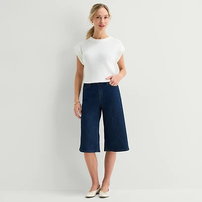 Liz Claiborne Denim Cullotte Jeans