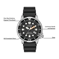 Citizen® Eco-Drive Promaster Mens Black Silicone Strap Watch BN0150-28E