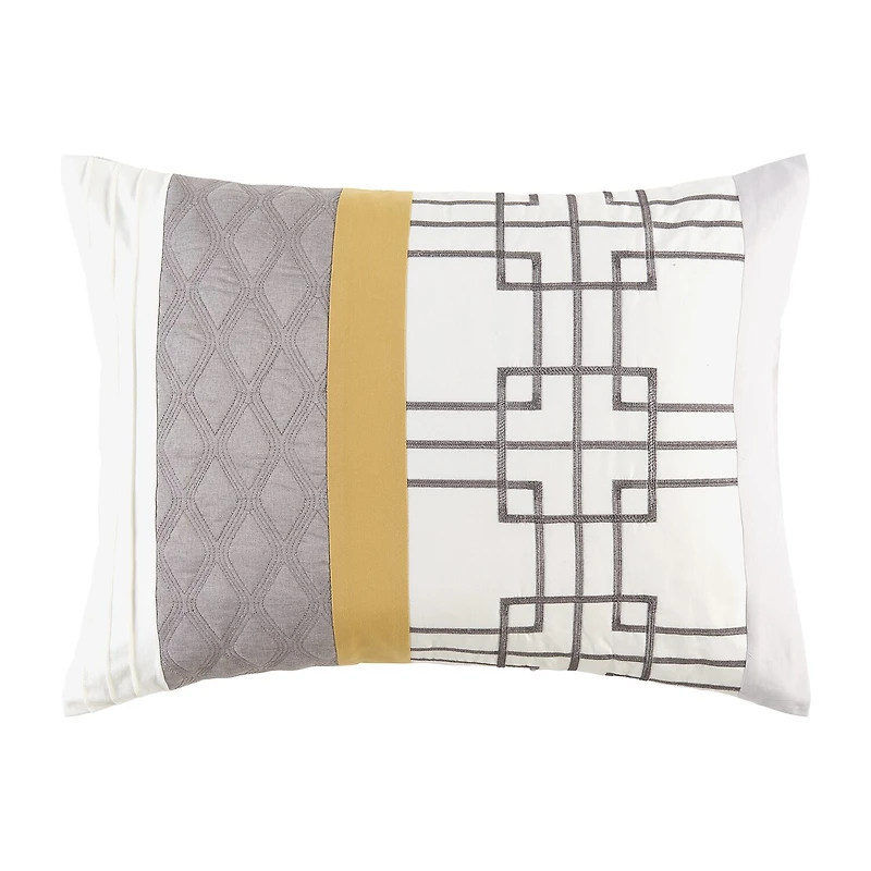 Eden & Oak Tyler 10-pc. Geometric Embroidered Comforter Set