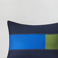 Intelligent Design Emmett 5-Pc Stripes 100% Cotton Comforter Set with Decorative Pillows