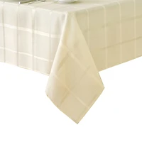 Threadmade Elegance Plaid Jacquard Tablecloth