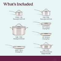 Anolon Everlast Stainless Steel Ceramic 11-pc. Cookware Set