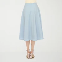 White Mark Womens Midi A-Line Skirt