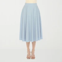 White Mark Womens Midi A-Line Skirt