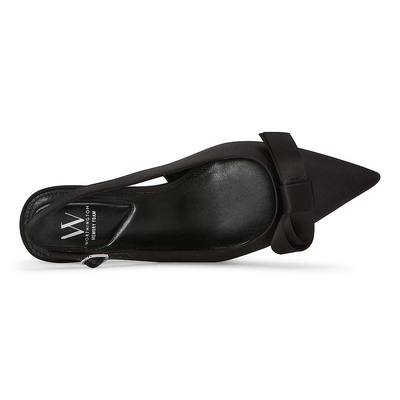 Worthington Rising Womens Pointed Closed Toe Kitten Heel Pumps