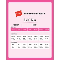 Hanes Originals Supersoft Little & Big Kid Girls U Neck Sleeveless 4 Pack Tank