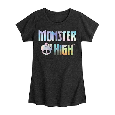 Big Kid Girls Crew Neck Short Sleeve Monsters High T-Shirt