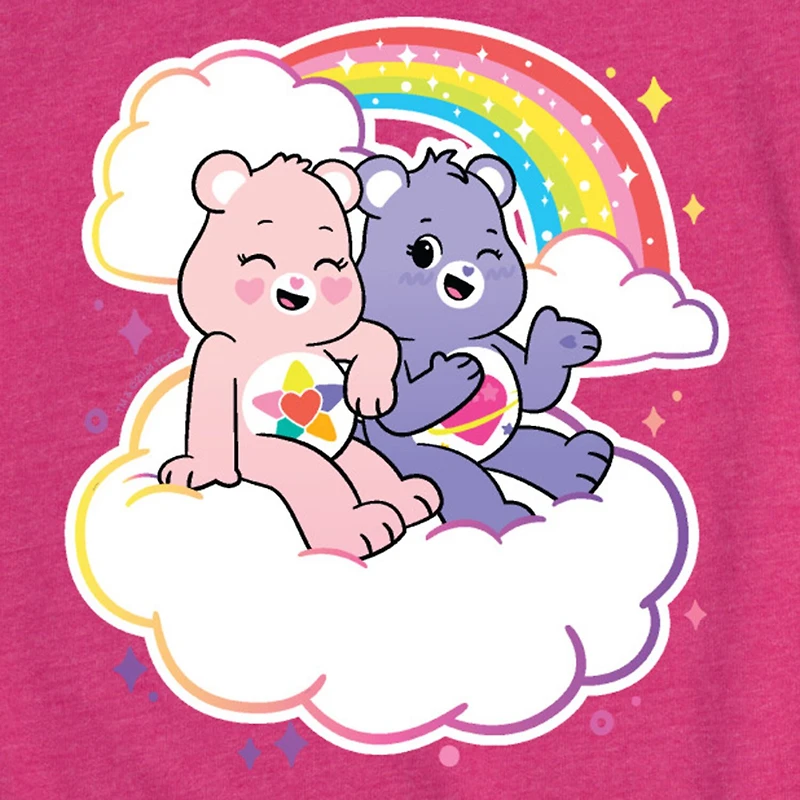 Big Kid Girls Crew Neck Short Sleeve Care Bears T-Shirt