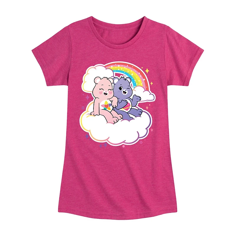 Big Kid Girls Crew Neck Short Sleeve Care Bears T-Shirt
