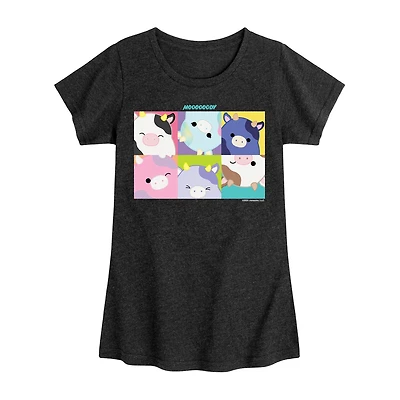 Big Kid Girls Crew Neck Short Sleeve Squishmallows T-Shirt