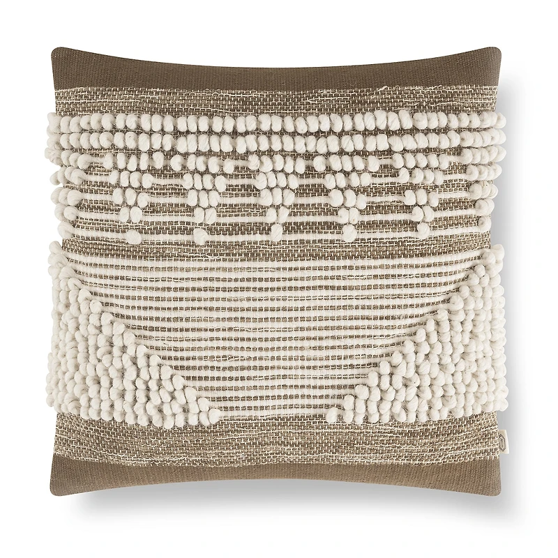 Indigo Road by Egypt Sherrod Chez Knotted Stripe Cotton Rich Square Throw Pillow