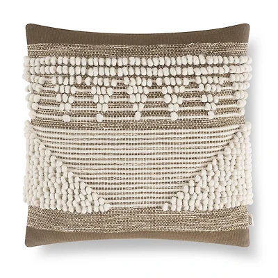 Indigo Road by Egypt Sherrod Chez Knotted Stripe Cotton Rich Square Throw Pillow