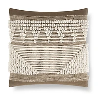 Indigo Road by Egypt Sherrod Chez Knotted Stripe Cotton Rich Square Throw Pillow