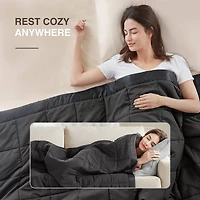 Madison Park Prospect Lightweight Down Alternative Blanket with Satin Trim