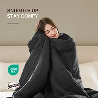 Madison Park Prospect Lightweight Down Alternative Blanket with Satin Trim