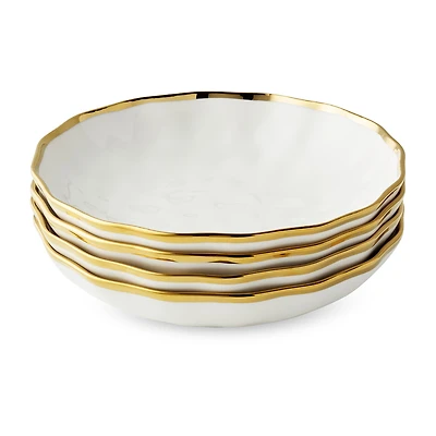 Certified International Regency Gold 4-pc. Porcelain Soup Bowl