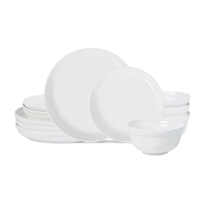 Stone + Lain Virtuo 12-pc. Porcelain Dinnerware Set