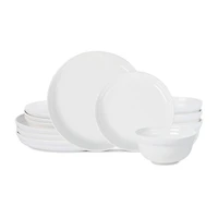 Stone + Lain Virtuo 12-pc. Porcelain Dinnerware Set