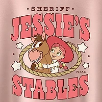 Disney Collection Big Kid Girls Crew Neck Short Sleeve Regular Fit Toy Story Graphic T-Shirt