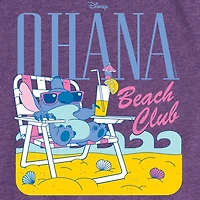 Disney Collection Big Kid Girls Crew Neck Short Sleeve Regular Fit Lilo & Stitch Graphic T-Shirt