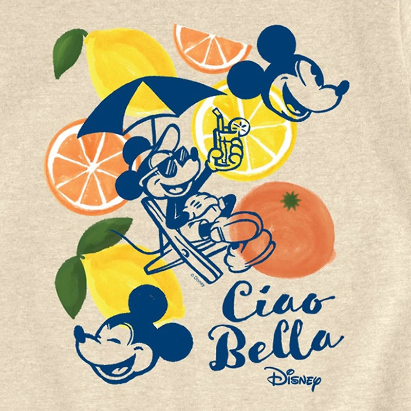 Disney Collection Big Kid Girls Crew Neck Short Sleeve Regular Fit Minnie Mouse Graphic T-Shirt