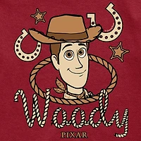 Disney Collection Big Kid Boys Crew Neck Short Sleeve Regular Fit Toy Story Graphic T-Shirt