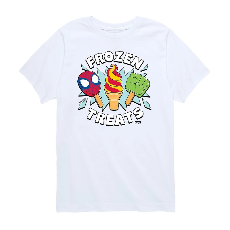 Disney Collection Toddler Boys Crew Neck Short Sleeve Regular Fit Avengers Marvel Graphic T-Shirt