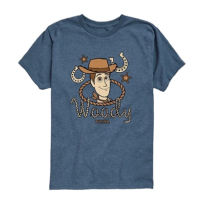 Disney Collection Toddler Boys Crew Neck Short Sleeve Regular Fit Toy Story Graphic T-Shirt