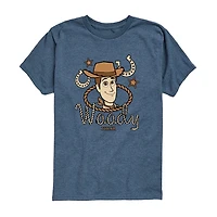 Disney Collection Toddler Boys Crew Neck Short Sleeve Regular Fit Toy Story Graphic T-Shirt