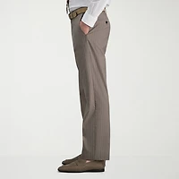 Haggar JMH Mens Stretch Fabric Classic Fit Striped Flat Front Suit Pant