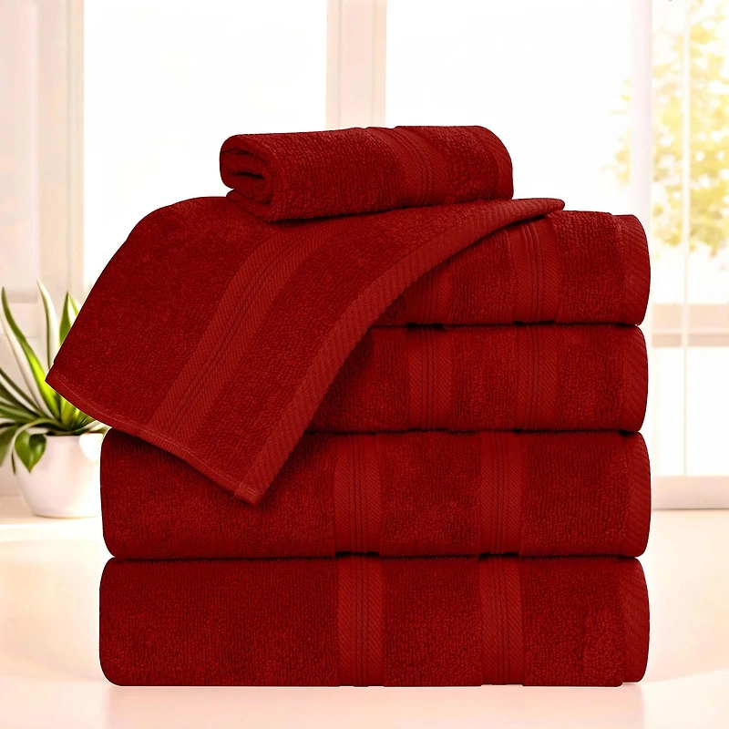 SUPERIOR® Smart Dry Cotton 6-pc. Quick Bath Towel Set