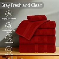 SUPERIOR® Smart Dry Cotton 6-pc. Quick Bath Towel Set