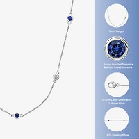 Womens Sterling Silver 18 Inch Cable Chain Necklace