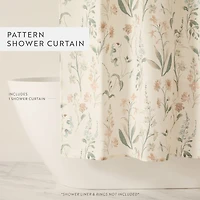 Casual Comfort Polyester Printed Shower Curtain