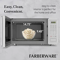 Farberware 1.1 Cu. Ft. 1000-Watt Digital Counter Microwave Oven