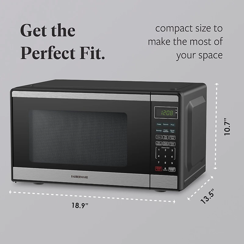Farberware 0.9 Cu. Ft. Countertop Microwave Oven