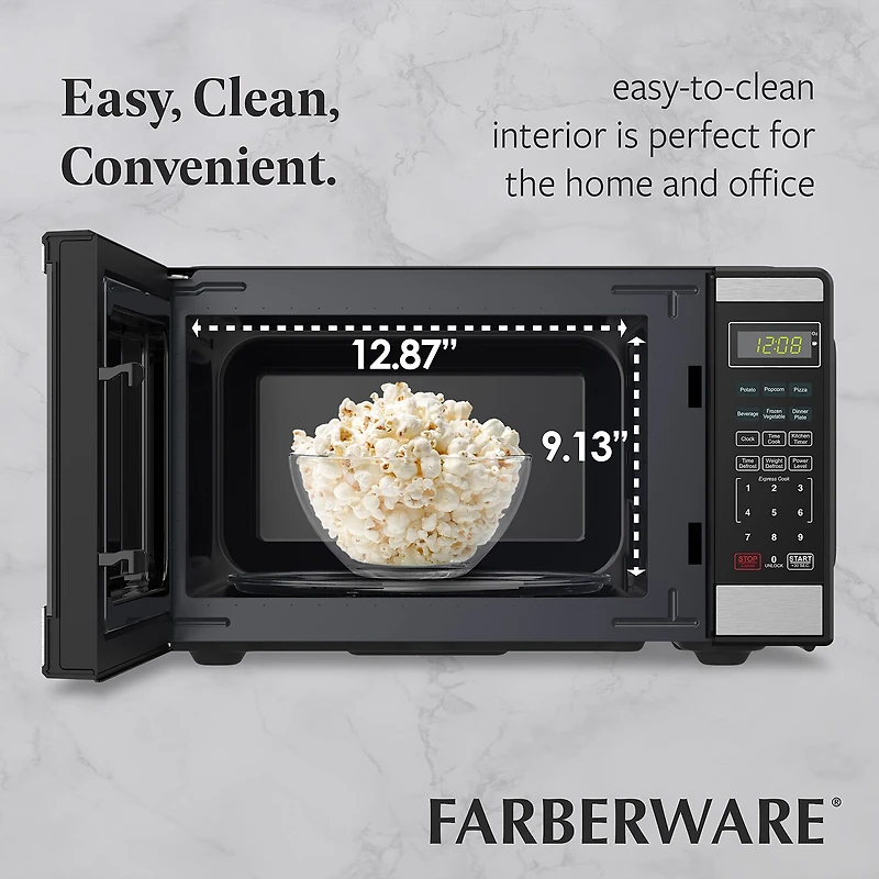 Farberware 0.9 Cu. Ft. Countertop Microwave Oven